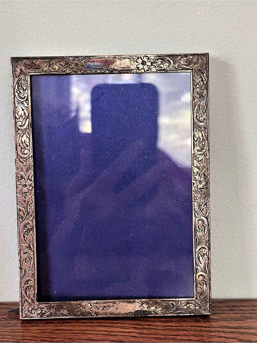 Vintage Birks Engraved Sterling Silver Photo Frame – 4.25” x 5.75”